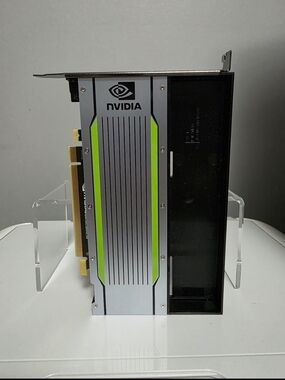 NVIDIA Silver and Green PCIe Graphics Card